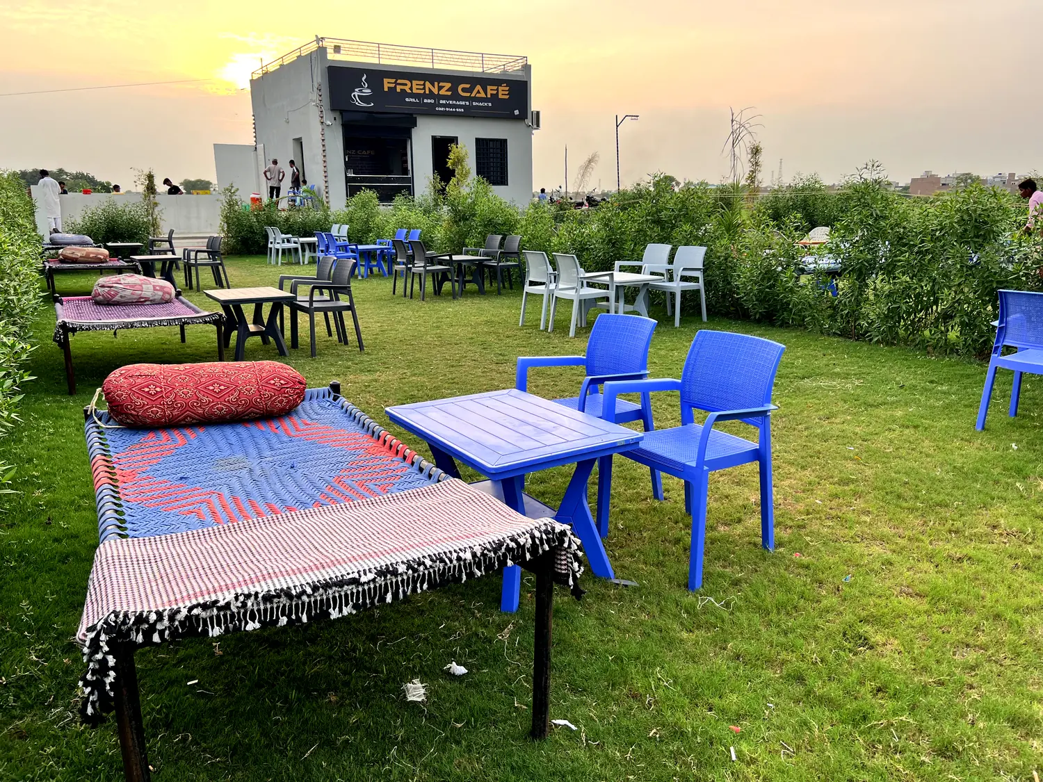 Frenz Café at golden hour